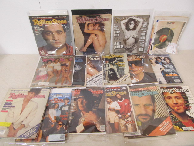 lot 65 image: Large Lot of Vintage etc ROLLING STONE magazines