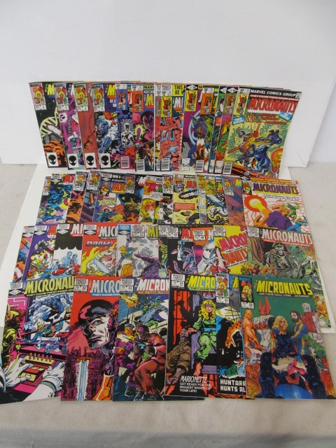 lot 67 image: Large Lot of Vintage MICRONAUTS Comic Books