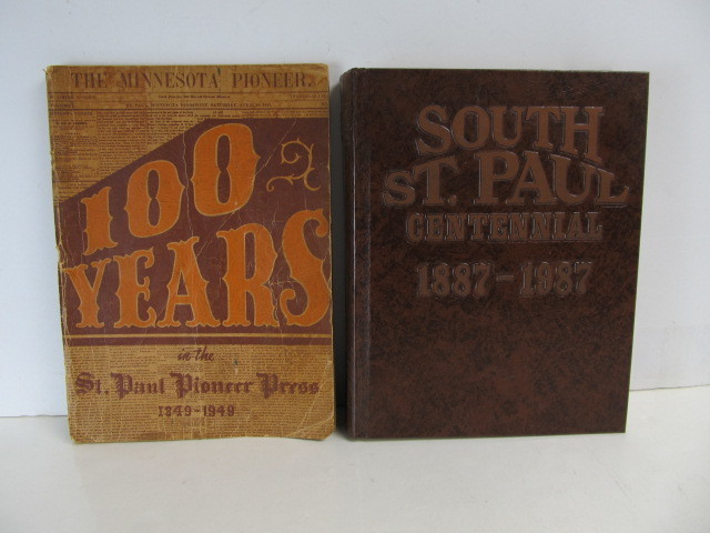 lot 82 image: 2 Centennial Books - South Saint Paul & Pioneer Press