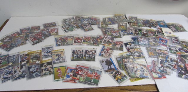 lot 89 image: Large Lot of Football Cards in Cases