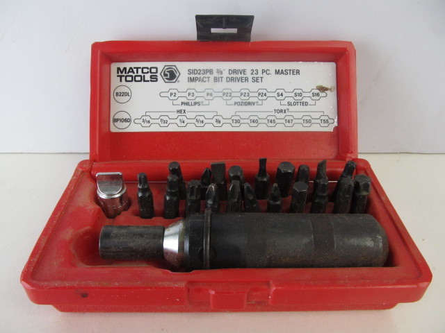 lot 130 image: MATCO Tools Impact Bit Driver 23 Piece Set