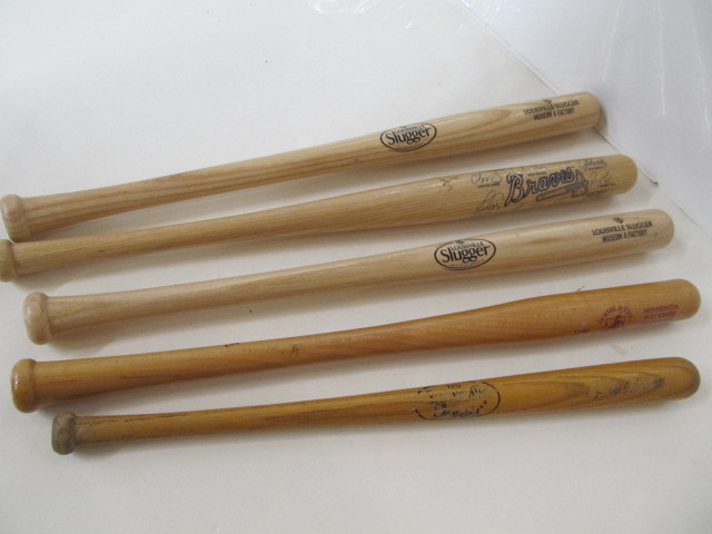 lot 117 image: Group of Collectible Mini Bats