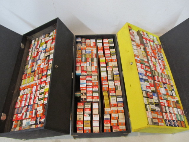 lot 97 image: Case Full of Boxed Radio Tubes