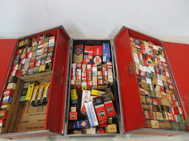 lot 99 image: Case Full of Boxed Radio Tubes