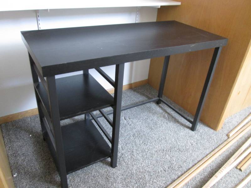lot 322 image: Wood desk from Target 43 w x 30 h...