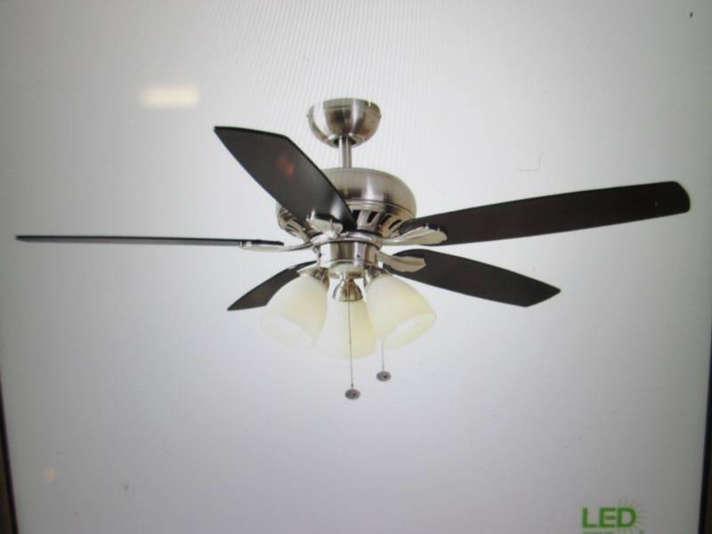 lot 25 image: Hampton Bay Rockport 52 LED Brushe...