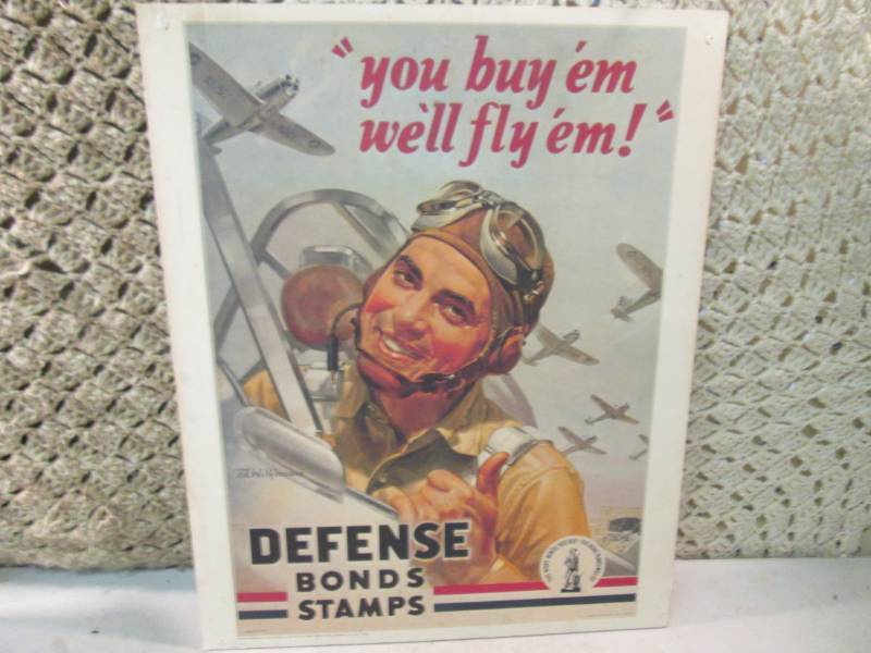 lot 113 image: Vintage Military Poster on Poster B...