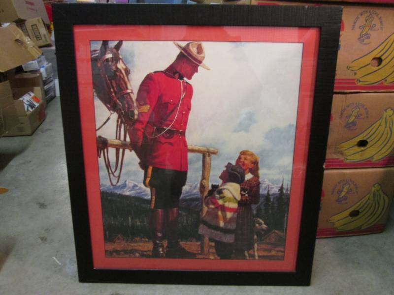 lot 115 image: Framed A Friberg Print 25 x 28  G...