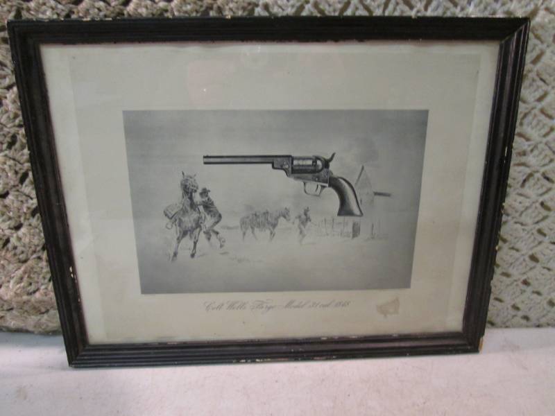 lot 120 image: Framed Colt Wells Fargo Model .31 C...
