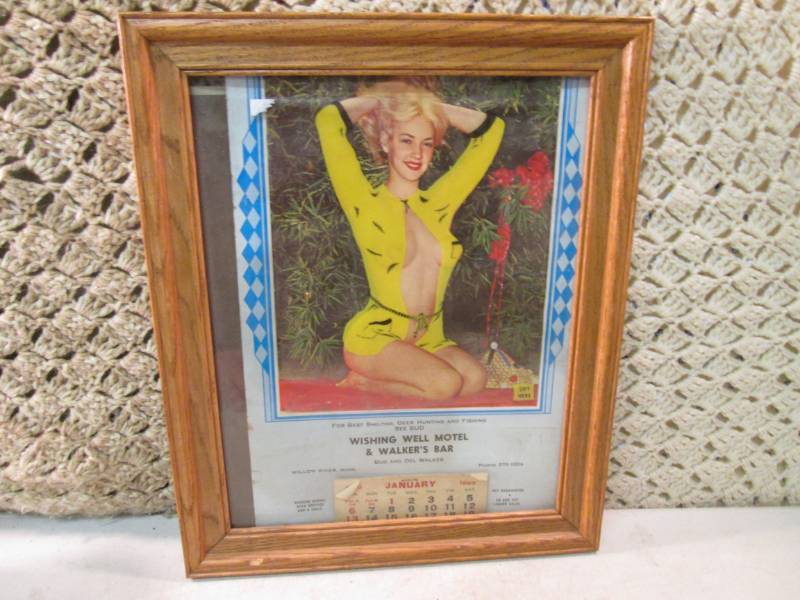 lot 121 image: Framed 1963 Calendar 13 12 x 16 1...