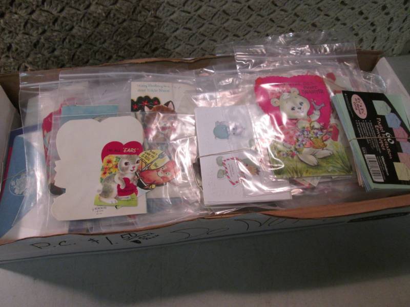 lot 132 image: Box Full of Vintage Valentine Cards...