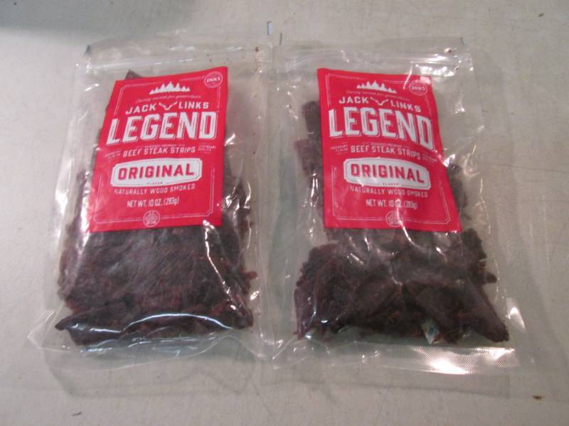 lot 208 image: 2 Bags of Jack Links Legend Origina...