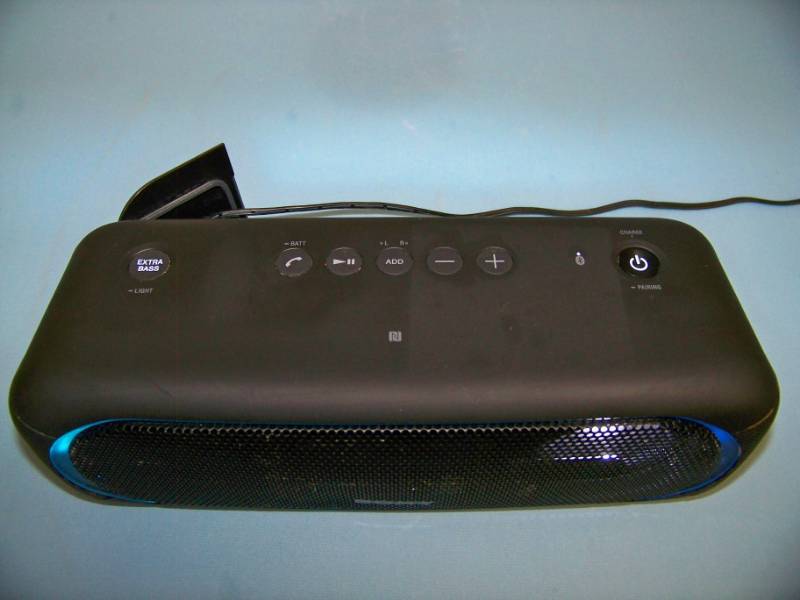 lot 17 image: Sony, Portable, Extra Bass, Wireless Speaker with Bluetooth and Front Lighting