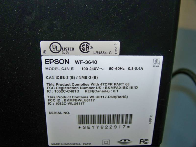 Epson, Workforce, WF-3640, All-In-One 