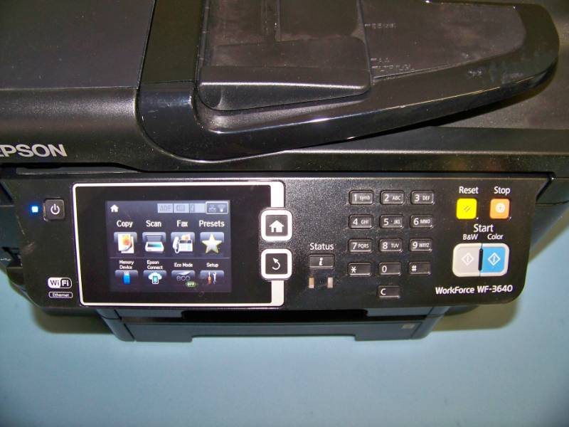 lot 132 image: Epson, Workforce, WF-3640, All-In-One Inkjet Printer