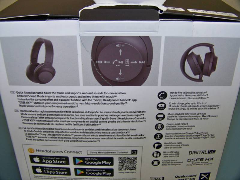 lot 26 image: Sony, h.ear on 2, Wireless, Bluetooth Stereo Headset  Headphones in Original Box