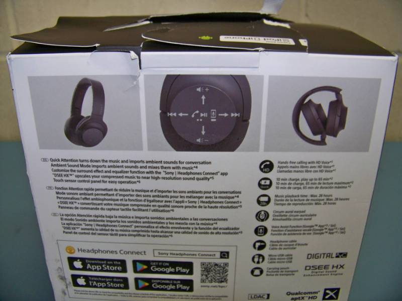 lot 29 image: Sony, h.ear on 2, Wireless, Bluetooth Stereo Headset  Headphones in Original Box