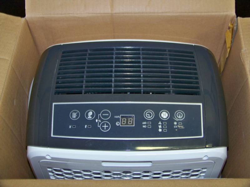 lot 101 image: Whirlpool, Energy Star, 70-Pint Dehumidifier with Built-In Pump in Original Box