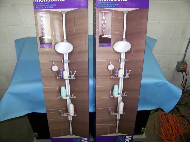 lot 118 image: (2) Artika, Monsoon 2, Shower  Bath Organizing Systems in Original Boxes