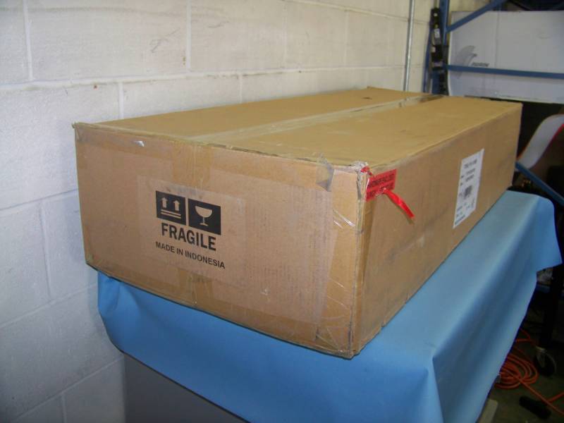 lot 57 image: Eden Live Edge Bench - NEW in Sealed Box