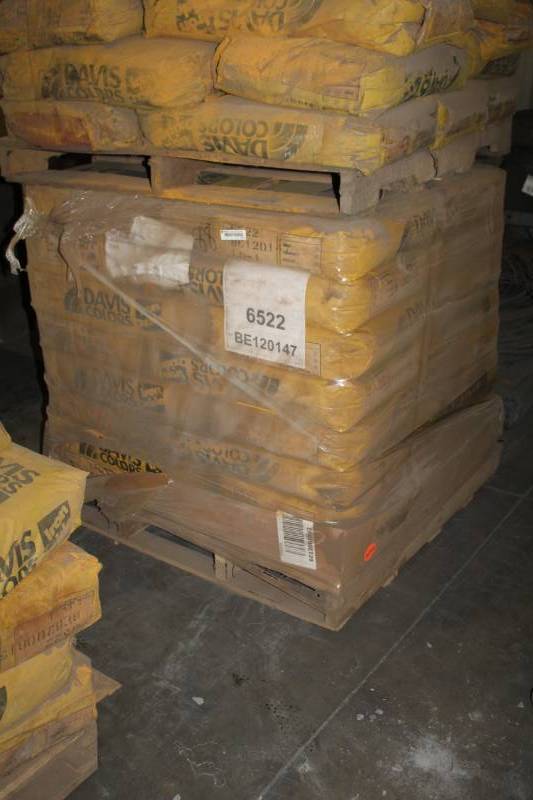 lot 55 image: 50lb. Bags of Davis Colors Iron Oxide