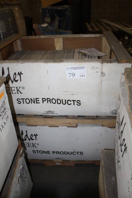 lot 79 image: Boulder Creek Stone Products 12x24in. 1st Smooth Texture