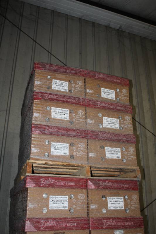 lot 97 image: Boulder Creek Stone Products Boxes of Long Island Stak Manhattan 90-Degree Corners