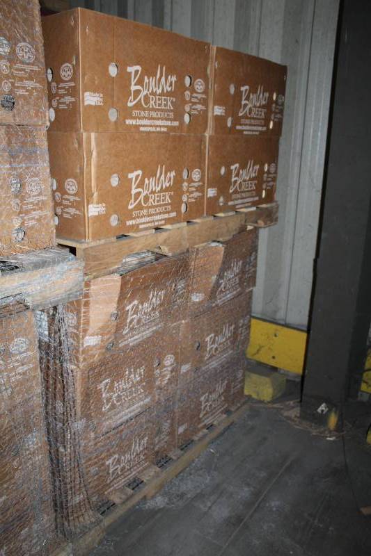 lot 94 image: Boulder Creek Stone Products Boxes of Fast Stak Desert Sand Flats