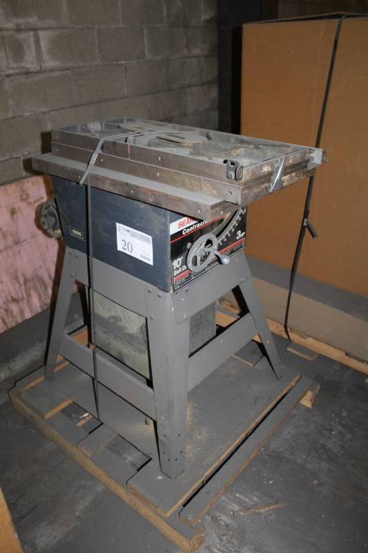 lot 20 image: Sears Craftsman Contractor Series 10in. Table Saw