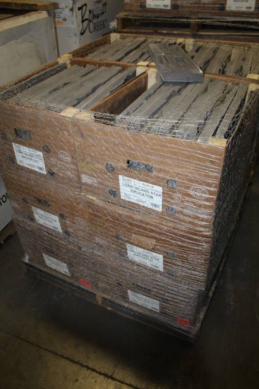lot 126 image: Boulder Creek Stone Products Boxes of Long Island Stak Brockton Flats