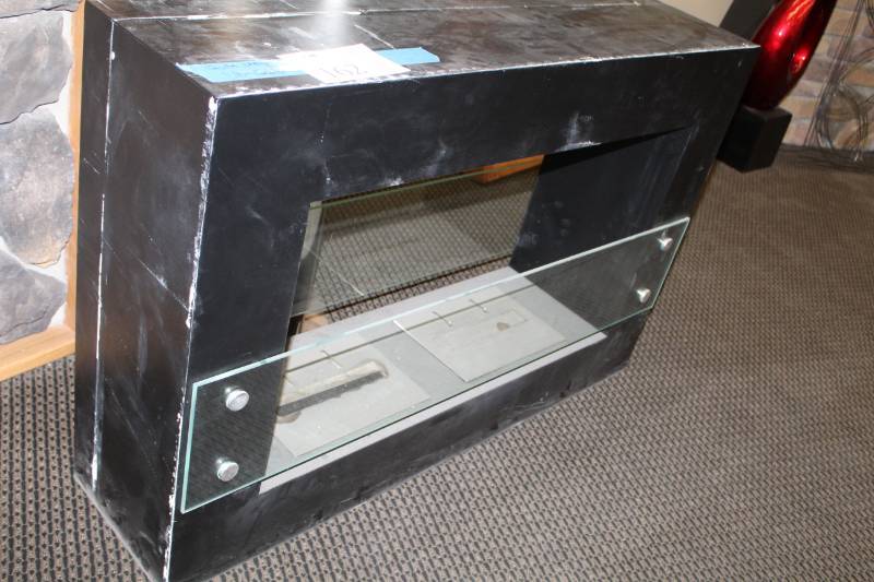 lot 162 image: Bio Blaze Qube Large 42in. Free Standing Ethanol Fireplace Unit