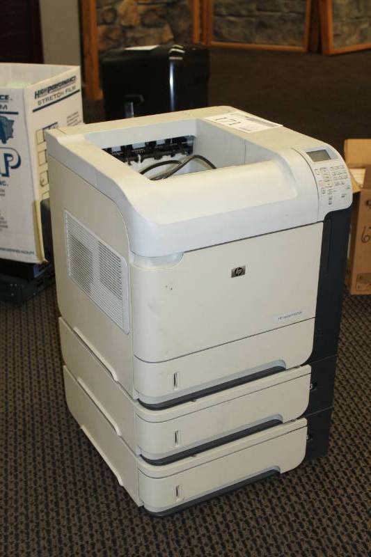 lot 171 image: HP LaserJet P4015dn Printer with Extra Paper Feed Drawers