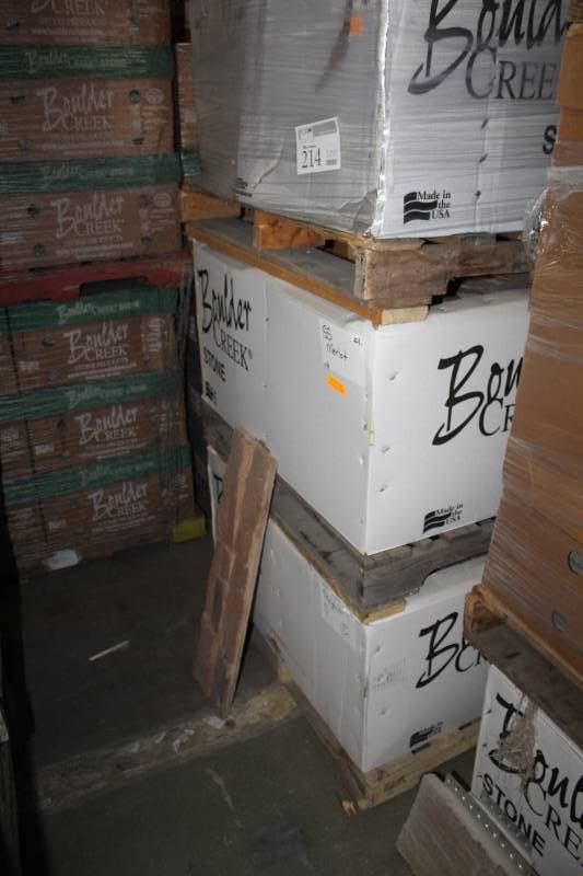 lot 214 image: Boulder Creek Stone Products Boxes of Merlot Flats