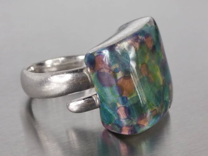 lot 84 image: Custom Crafted Italian Estate Ring in Sterling Silver