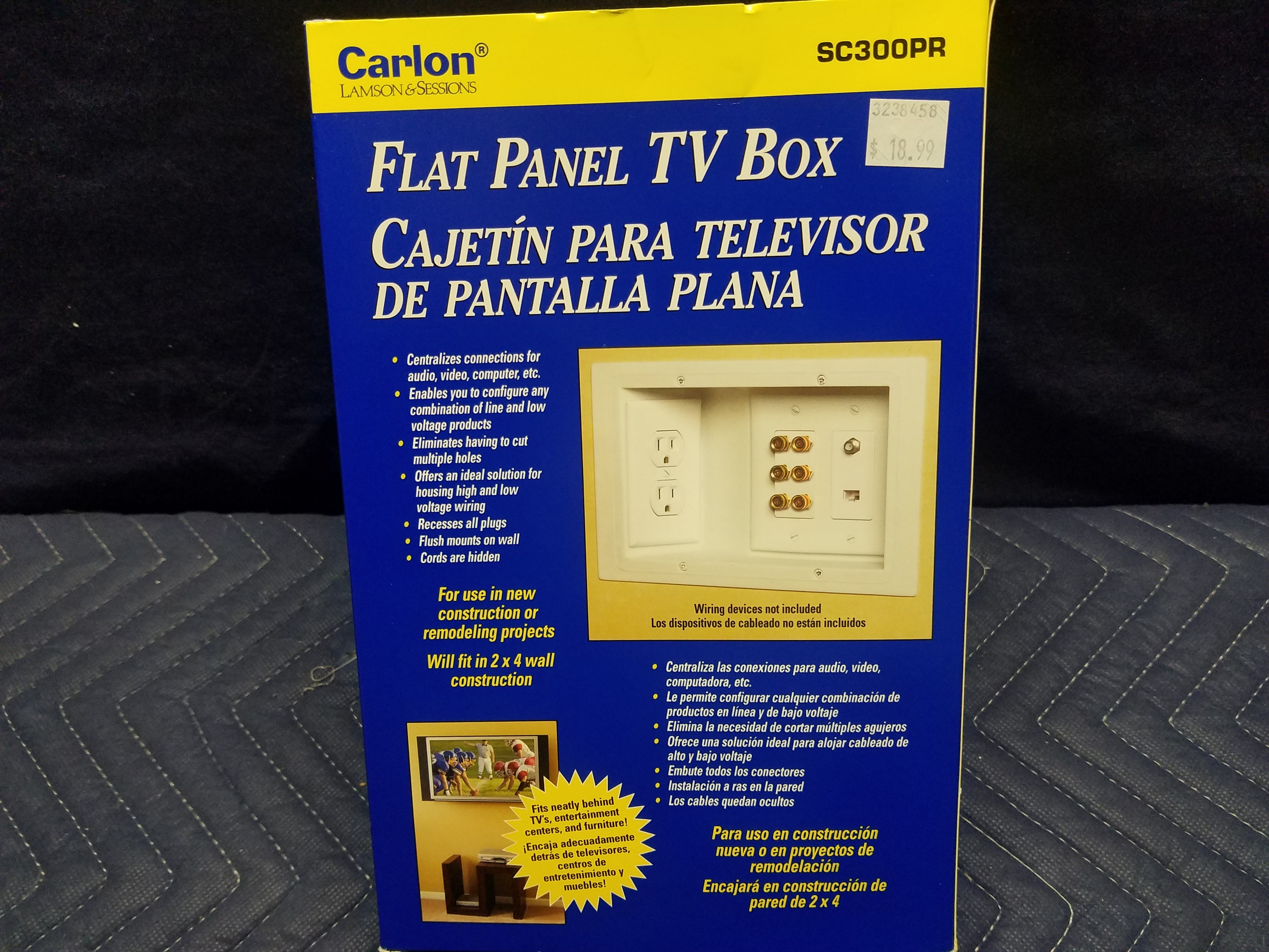 lot 74 image: Flat Panel TV Box