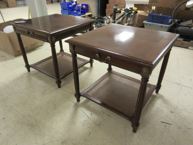 PAIR OF END TABLES