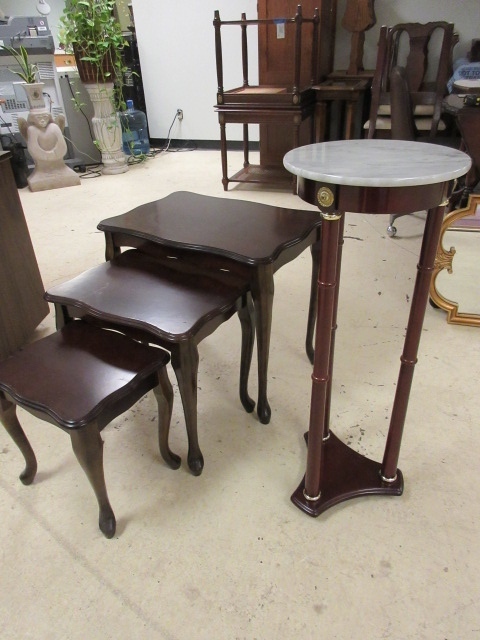 NESTING TABLES AND PLANT STAND