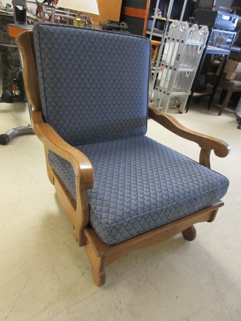 OAK FRAMED ROCKING CHAIR