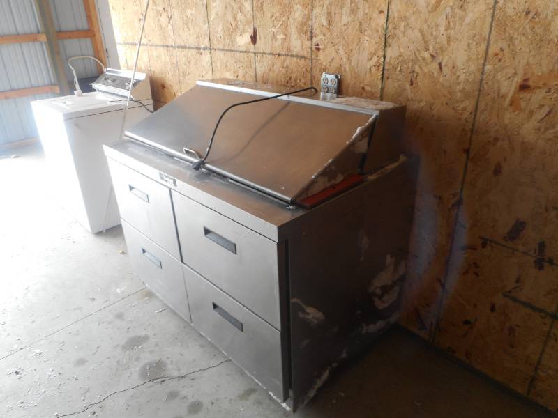 Delfield 4 Drawer Prep Table Refrigerator