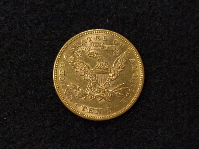 lot 1 image: 1874 Ten Dollars Liberty Head Gold ...