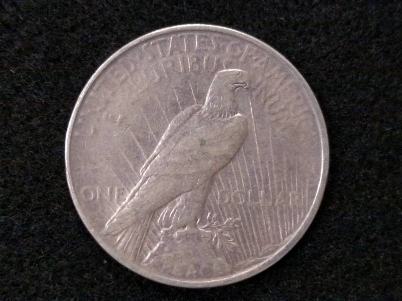 lot 26 image: 1922 D Peace Silver Dollar...