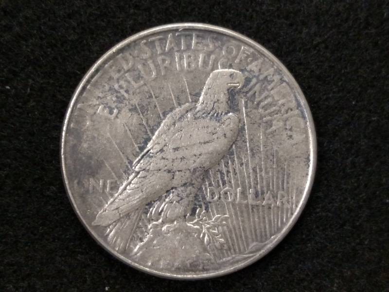 lot 36 image: 1923 D Peace Silver Dollar...