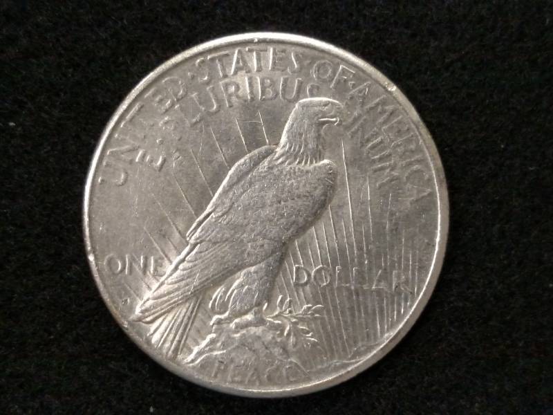 lot 38 image: 1923 S Peace Silver Dollar...