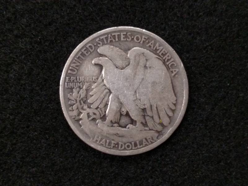 lot 45 image: 1936 Walking Liberty Silver Half Do...