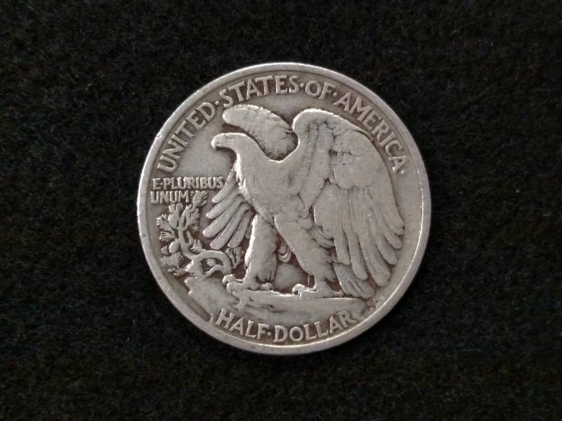 lot 48 image: 1939 Walking Liberty Silver Half Do...