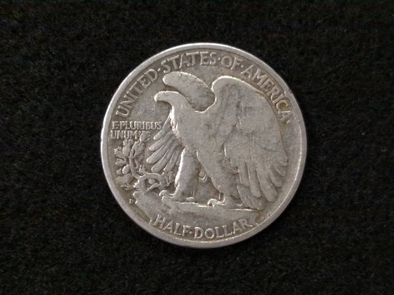 lot 49 image: 1939 D Walking Liberty Silver Half ...
