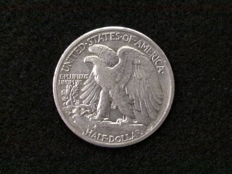 lot 51 image: 1941 Walking Liberty Silver Half Do...