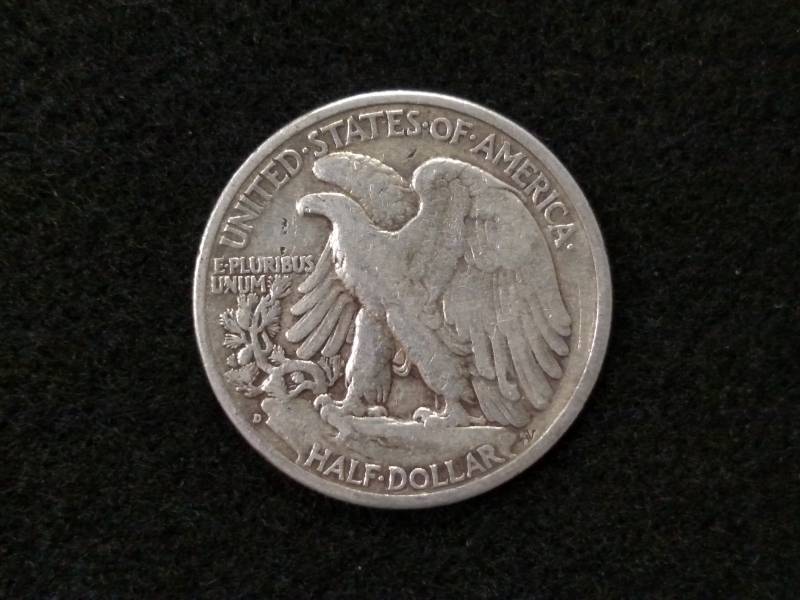 lot 56 image: 1943 D Walking Liberty Silver Half ...