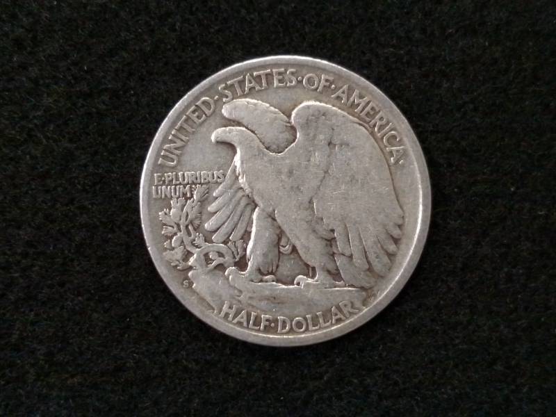 lot 57 image: 1943 S Walking Liberty Silver Half ...