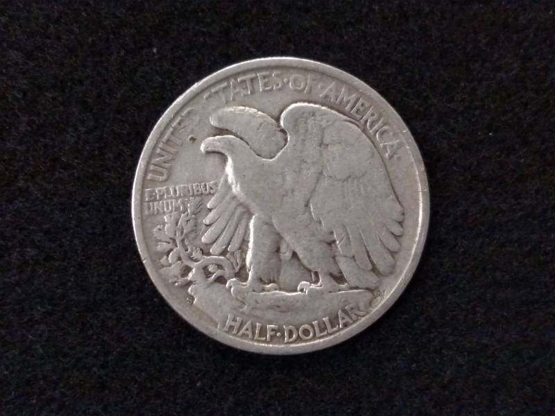 lot 62 image: 1945 S Walking Liberty Silver Half ...